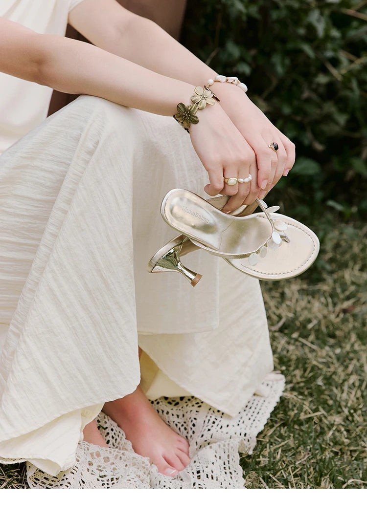 MISHOW Holiday Summer Dresses Women 2025 New Short Sleeve Shell Webbing Oblique Collar Slim Midi Dress Female Fashion MXE31L2189