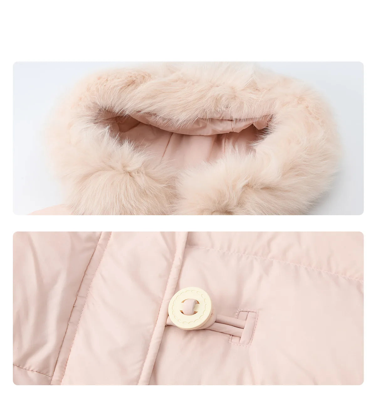 MISHOW Women's Long Down Coats 2025 Winter Fox Fur Collar 90% White Duck Down Down Jacket Warm Coat Large Pockets MXD112Y0070