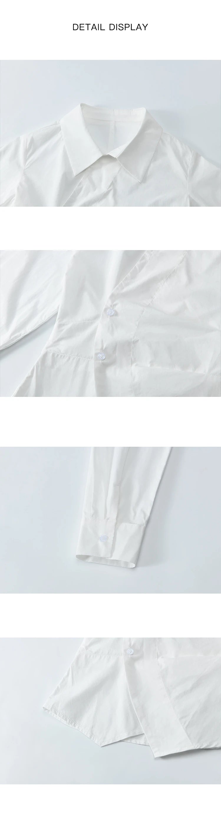 MISHOW French Side Placket Asymmetric Shirt Autumn 2025 Pleated Waist Lapel Shirts Long Sleeve Loose Commuter Tops MXD45C0357