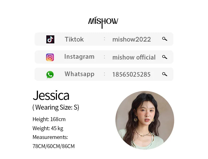 MISHOW Women's Mint Green Fake Two Piece Short Sleeved Knitted Cardigan 2025 Summer Solid Color Loose Comfortable Top MXE36Z1286