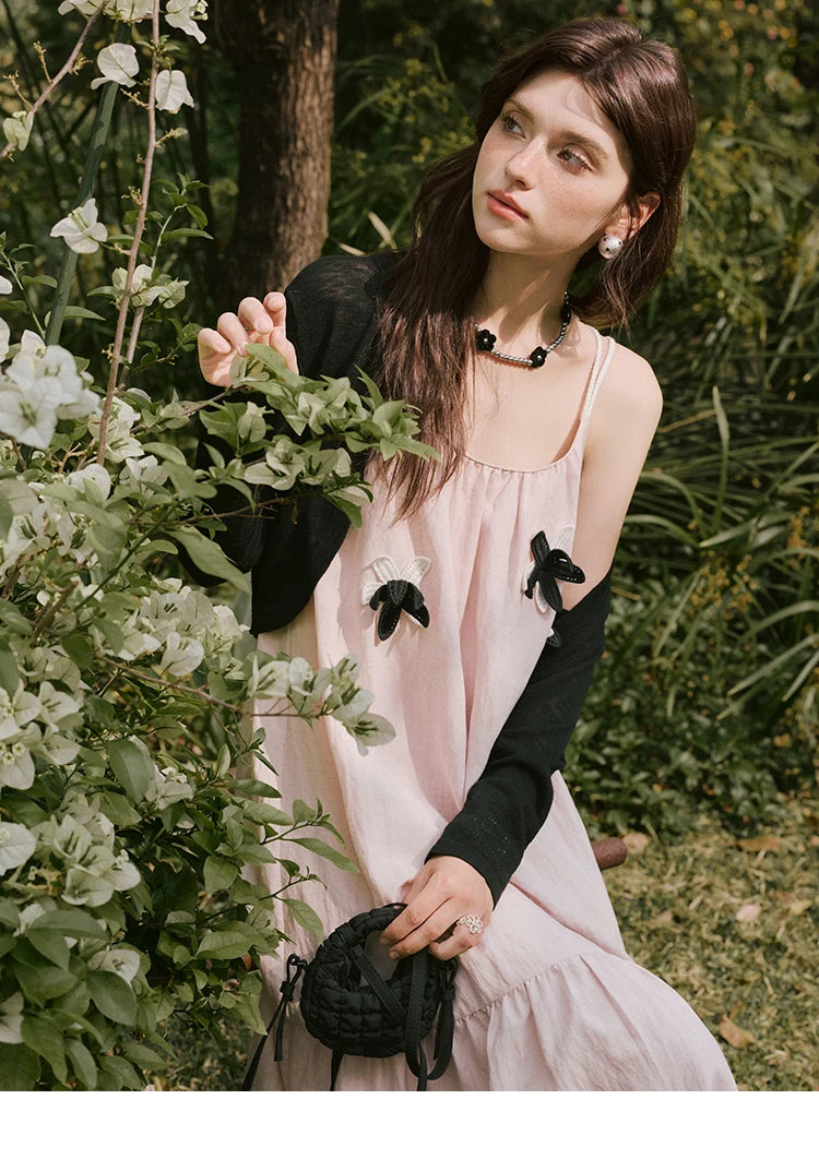 MISHOW Holiday Long Camisole Dress Women Summer 2025 Sleeveless Flower Pleated High Waist Dresses Woman New Fashion MXE31L2191