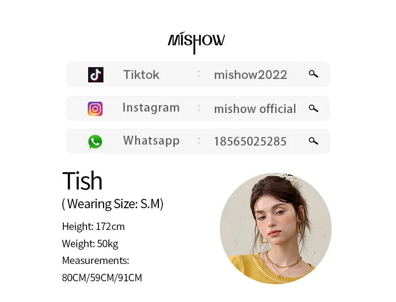 MISHOW French Knitted Pullover Women Summer 2025 Letter Short Sleeve Round Neck Slimming Sweater Female Fashion MXE33Z1219