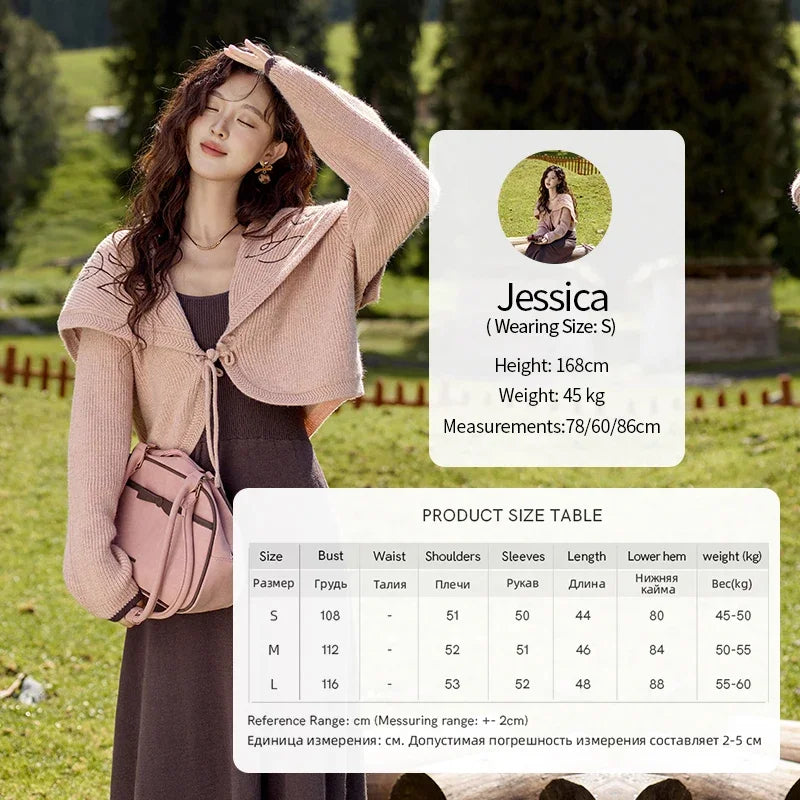 Mishow Arctic Knitted Cardigan & Strap Dress Set MXD42L2016