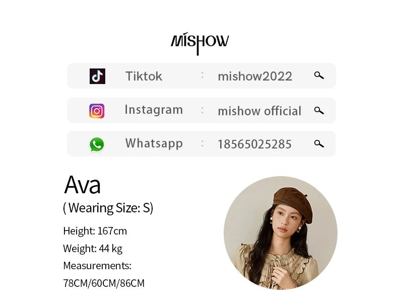 MISHOW Women's PU Leather Shorts Autumn 2025 Slanted Pocket Versatile Short Pants A-line Waist Shorts Excluding Belt MXE48K1086