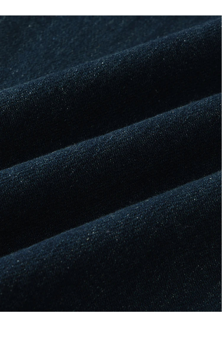 MISHOW Women's Retro Deep Blue Short Denim Skirt Spring High Waist Slim A-line Skirts Denim Commuting Versatile Skirt MXE13B0658