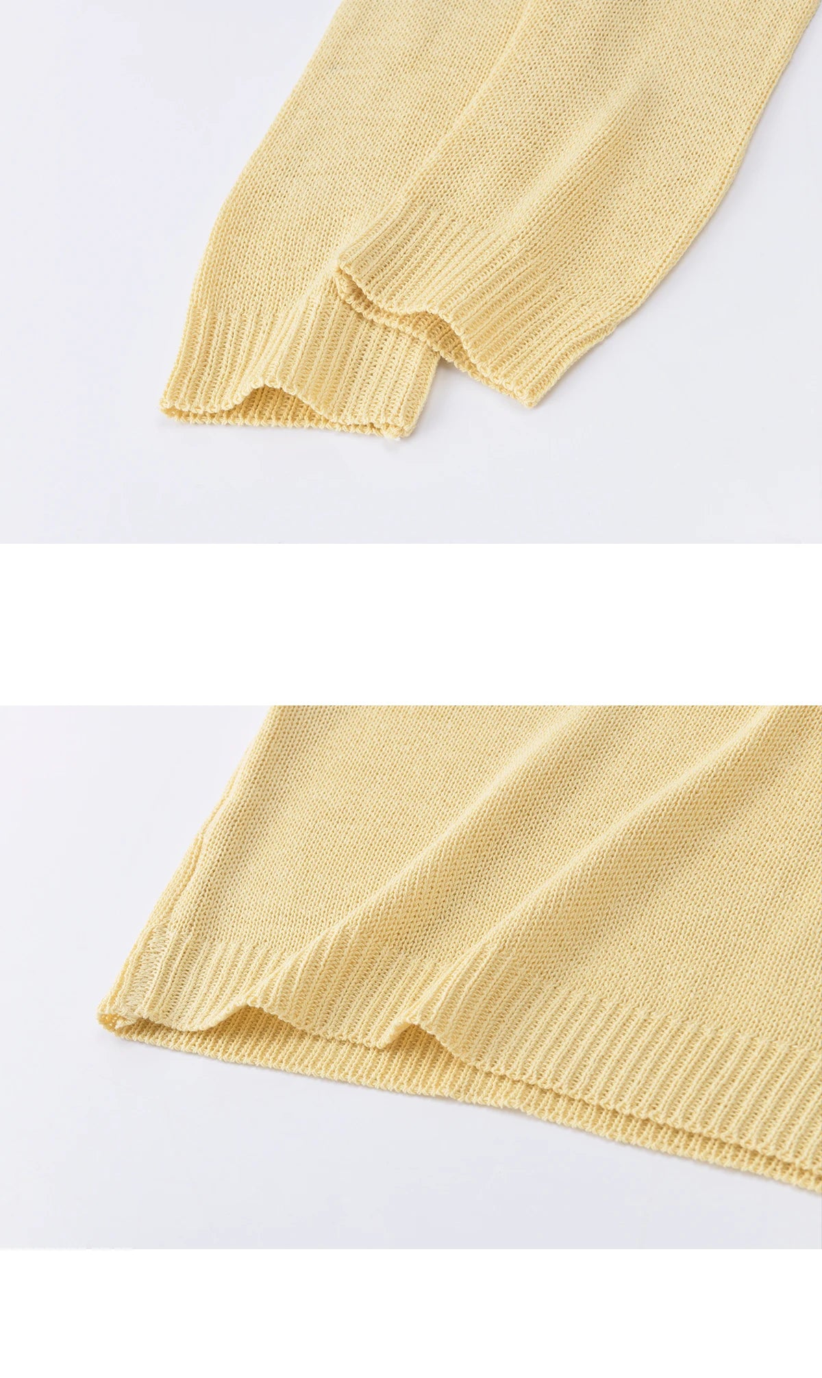 MISHOW Women's Hollowed Out Lace Trim Knit Tops 2026 Spring Boat Neck Long Sleeve Knitwear Casual Soft Yellow Sweater MXF15Z3050