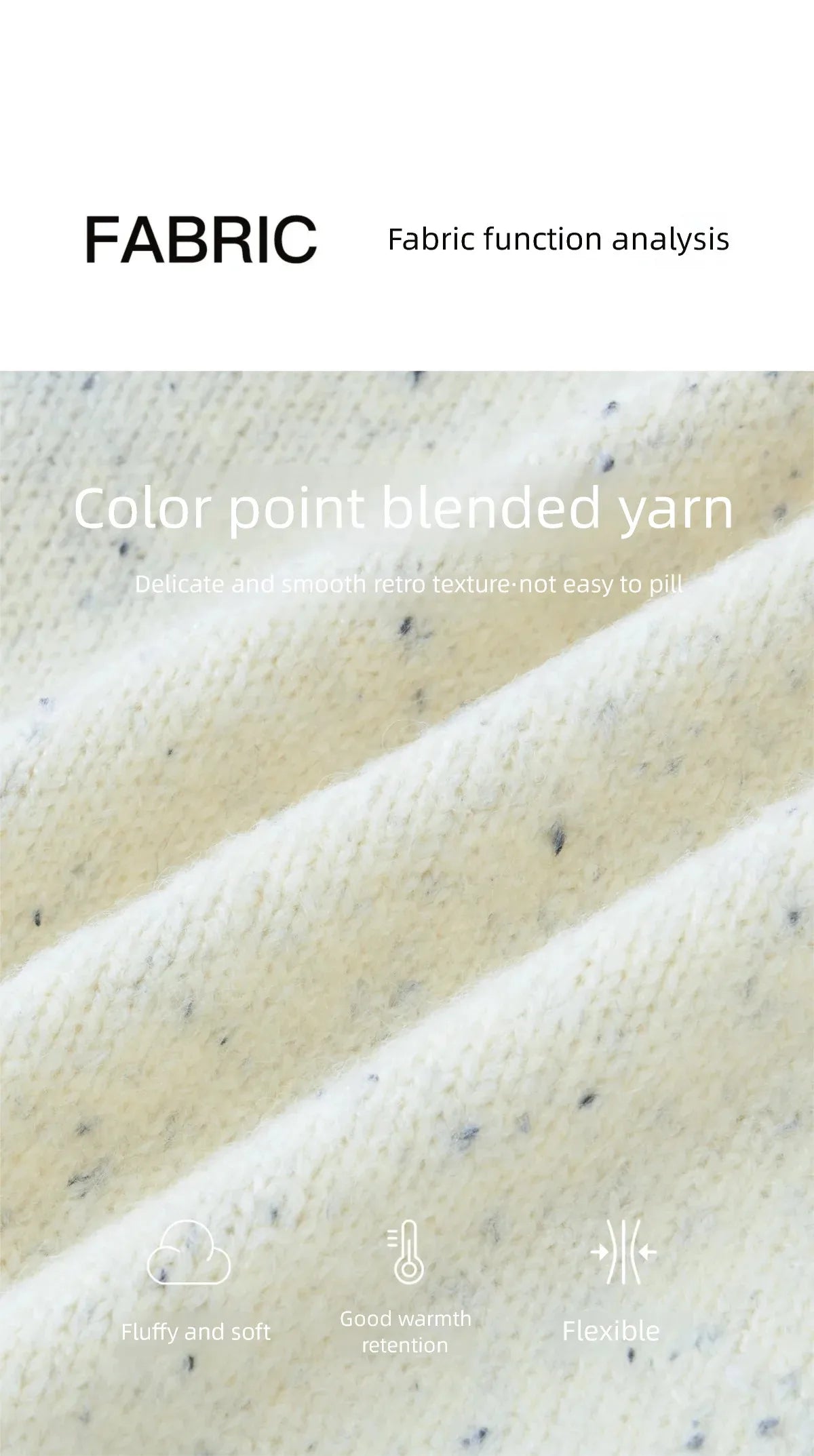 MISHOW Women's Cherry Jacquard Flecked Cardigan 2025 Autumn Winter Korean Drop Shoulder Tops Loose Crew Neck Knitwear MXE91Z2837