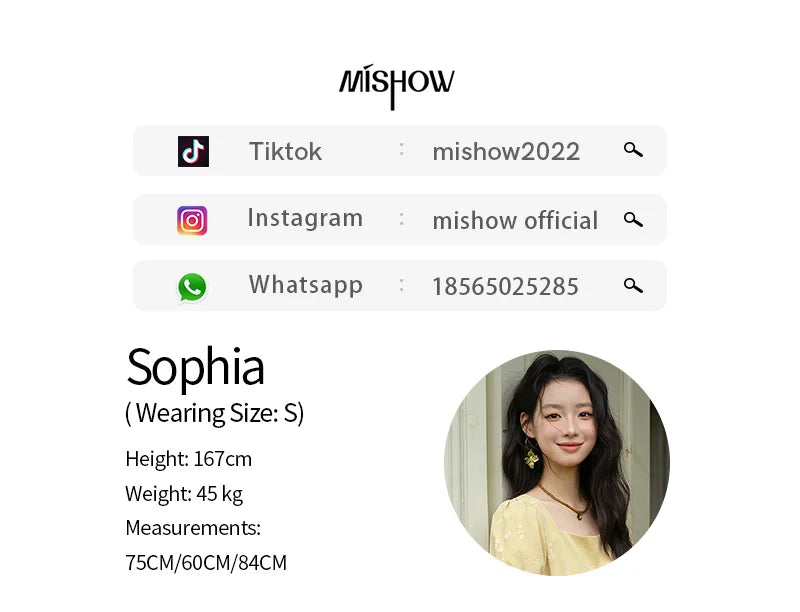 MISHOW Women's Clothing Fashion Square Neck Puff Sleeve Dress Summer 2025 New Bamboo Leaf Jacquard Pattern Dresses MXE39L2415