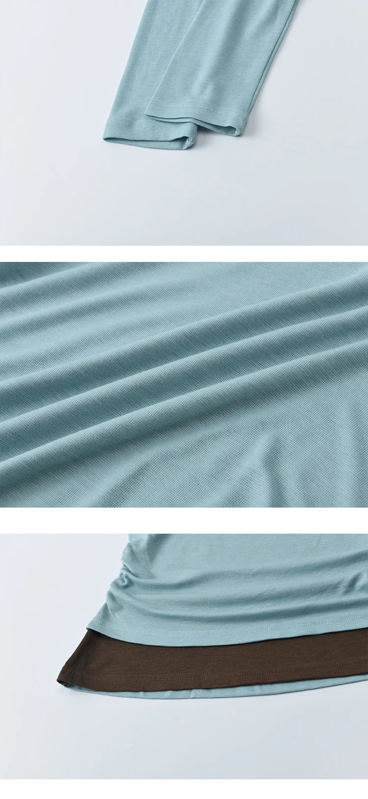 MISHOW Multi Colored Fake Two-piece Knitted Sweater 2025 Autumn Swinging Collar Casual Tops Contrasting Waist Top MXE42Z1341