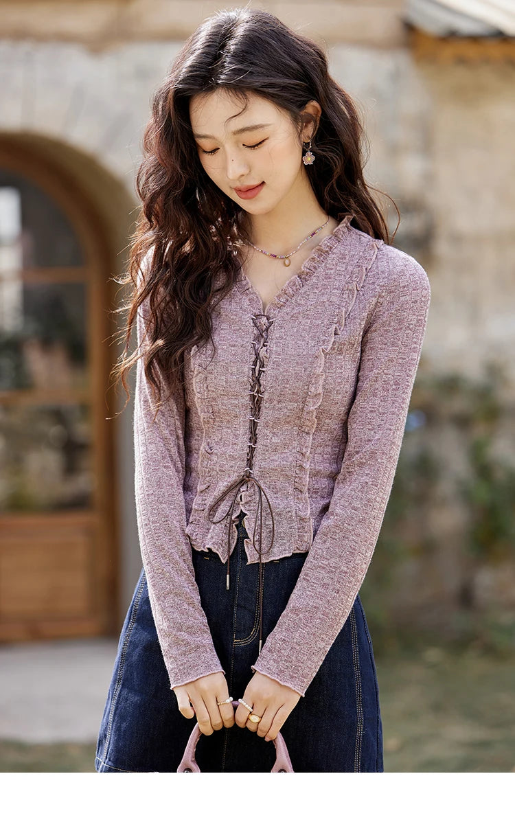 MISHOW Women's Retro Deep Blue Short Denim Skirt Spring High Waist Slim A-line Skirts Denim Commuting Versatile Skirt MXE13B0658