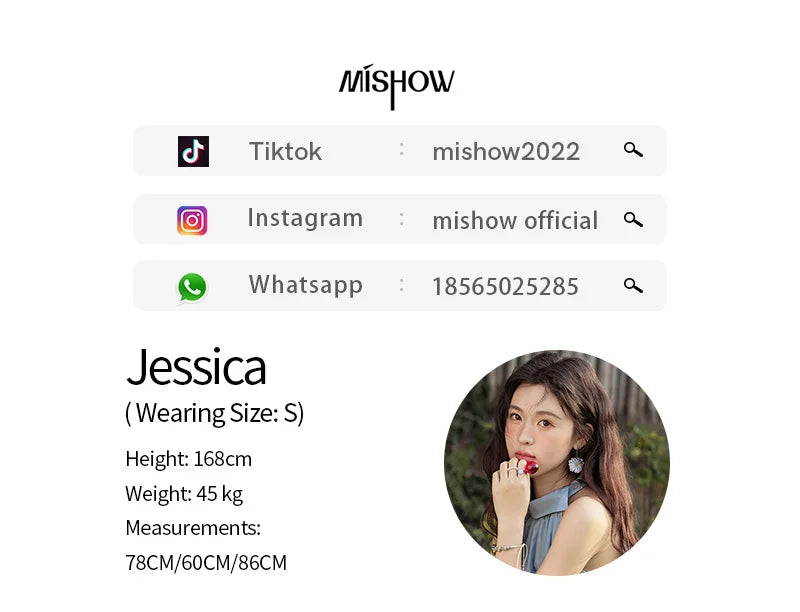 MISHOW Vacation Skirt Set Woman 2025 New Solid Halter Neck Sleeveless Short Tops Midi Loose Skirt Female with Belt MXE33T0546