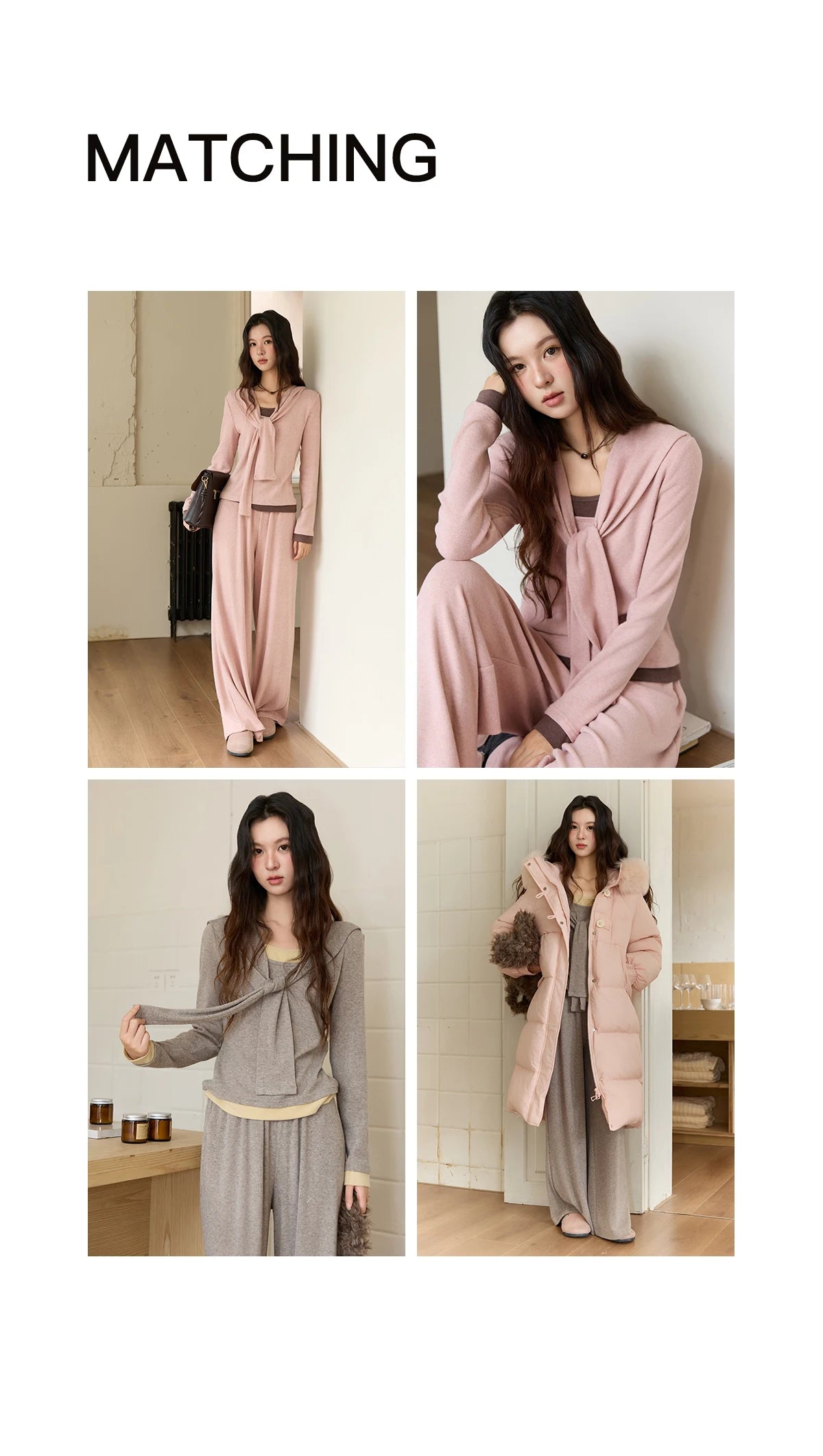 MISHOW Woman Slim Fit Long Sleeve Top 2025 Autumn Retro Solid O-neck Shawl Pullover Casual Knit Top Woman Clothes MXE89T1419