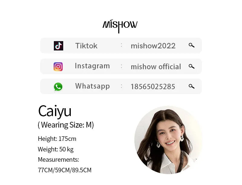 MISHOW Women's Casual Loose Shirt with Plaid Scarf 2026 Spring Lapel Tops Versatile Long Sleeve Shirts Office Lady MXF108C0815