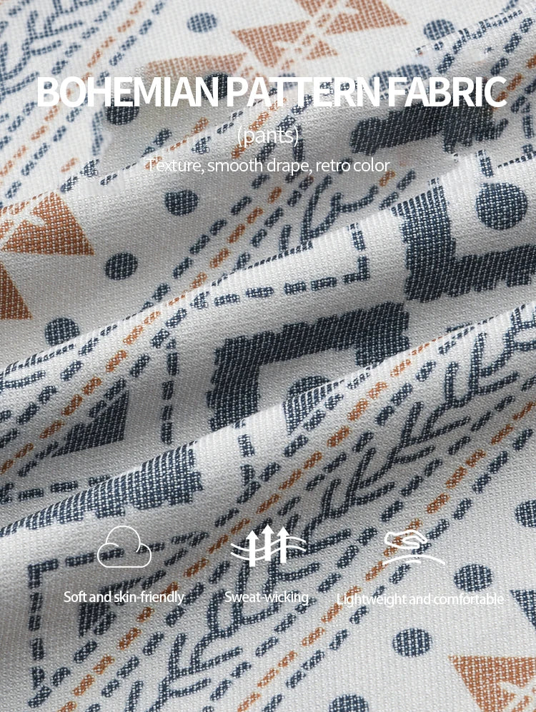 MISHOW Women's Two Piece Set 2025 Summer Spliced Lotus Leaf Edge V-neck Blouse Fashion Geometric Wide Leg Pants Set MXE39T0670