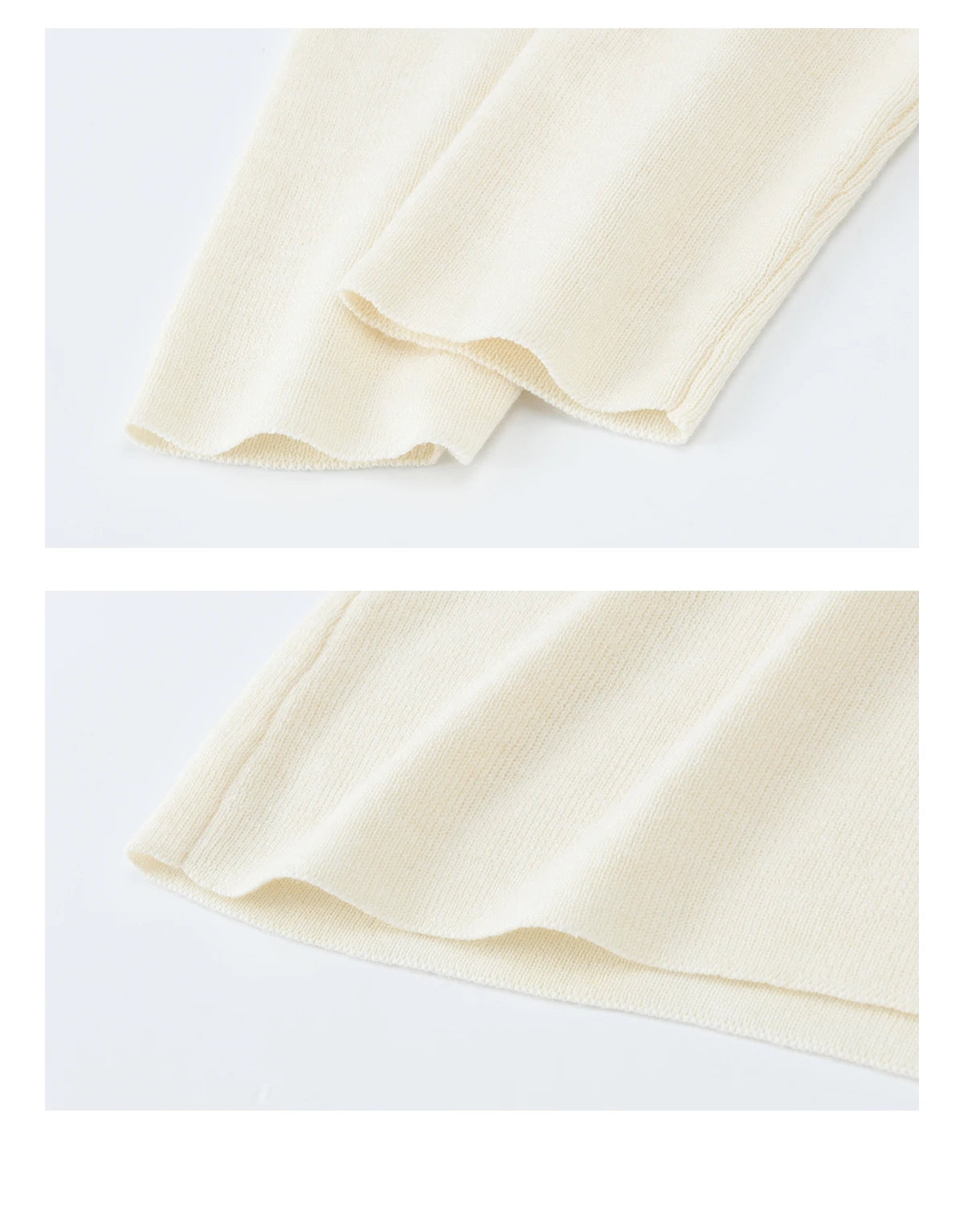 MISHOW Women's Beige Wool Blend Knit Sweater 2026 Spring Asymmetrical Collar Long Sleeve Top Slim Casual Thin Sweater MXF11Z2918