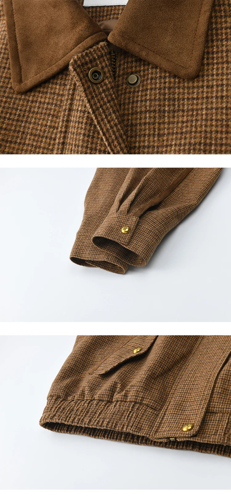 MISHOW Woman 2 Piece Outfit Set 2025 Autumn Retro Commuter Zipper Jacket Mini Pleated Skirt Plaid Fashion Skirt Suit MXE49T1393