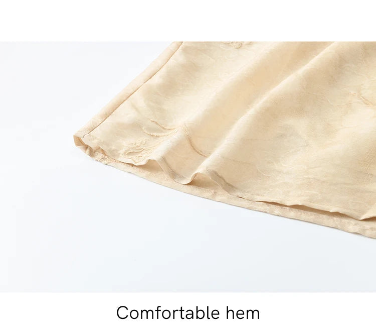 MISHOW Iris Embroidery Blouse Elastic Waist Skirt Set for Women Spring Summer 2025 Jacquard Commuting Slim Two Pieces MXE13T0454