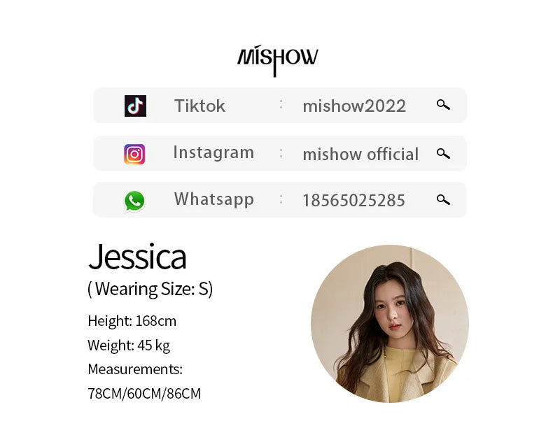 MISHOW 100%Wool Coat for Woman 2025 Winter Retro Apricot Double-faced Butterfly Button Coat Warm Long-sleeved Jacket MXE51W0887