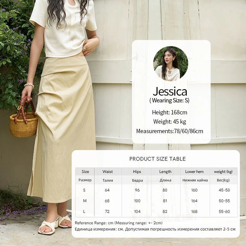 MISHOW Chinese Stand Collar Top Pleated Skirt Separately 2024 Summer Short Ink Painting Printed T-shirt A-line Skirt MXD27T0272