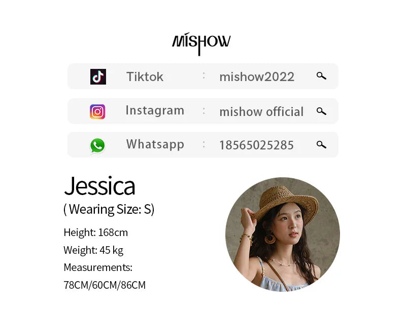 MISHOW Fashion Print Strap Dress for Women 2025 Summer New Multi Layer Ruffle Edge Splicing Sleeveless Midi Dresses MXE35L2233