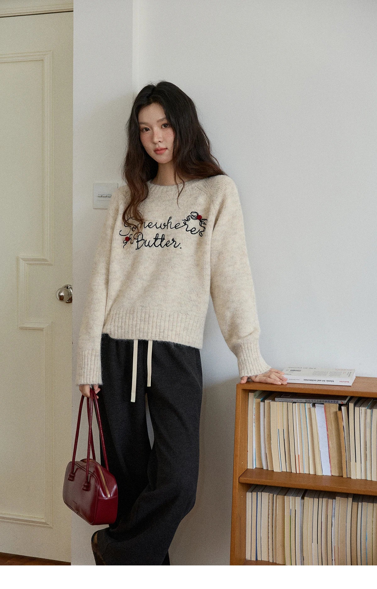 MISHOW Wide-leg Pants for Women 2025 Autumn Winter High Waist Straight Lace-up Loose Pants Retro Casual Slim Pants MXE89K1100