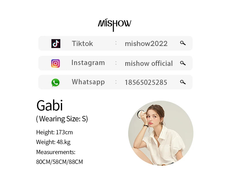 MISHOW Women's Denim Blue Shorts 2025 Summer Korean High Waist Pockets Shorts Female Straight Slim Casual Short Pants MPD26K0618