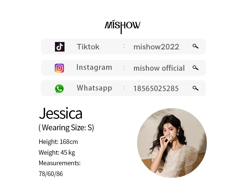 MISHOW Women's French Lace Dress 2024 New Summer New Chiffon Midi Temperament Short Sleeve Woman Dresses Clothing MXD21L1756