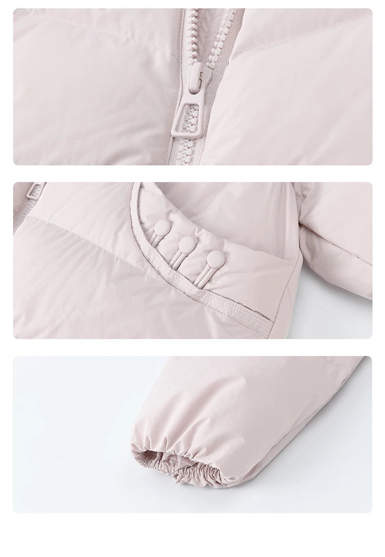 MISHOW Women's Short Coat with 90% White Duck Down Filling Windproof Down-proof Hooded Jacket Lightweight Warm Coat MXE51Y0080