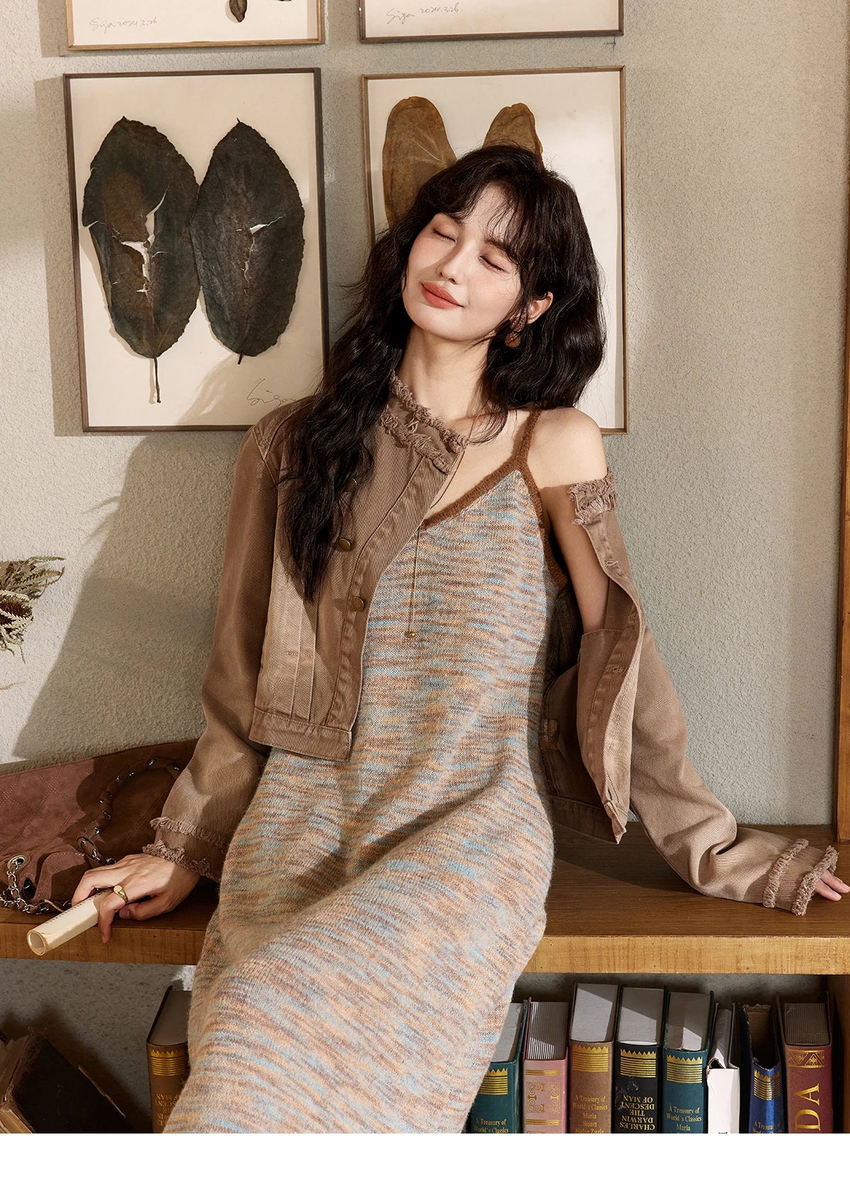 MISHOW Women's French Retro Denim Jacket 2024 Autumn Short 100Cotton Streetwear Top Wide-waisted Single Breasted Coat MXD43W0391