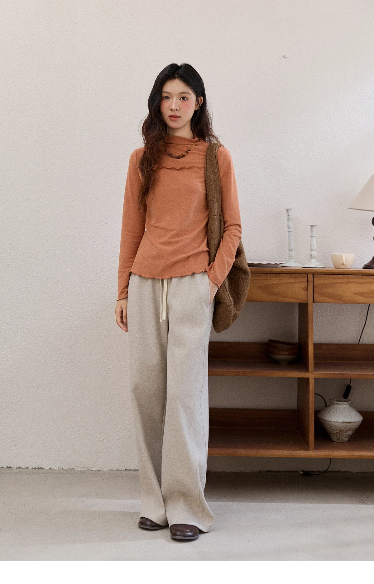 Mishow Multi-Color Thermal Turtleneck Top MXE91Z2784