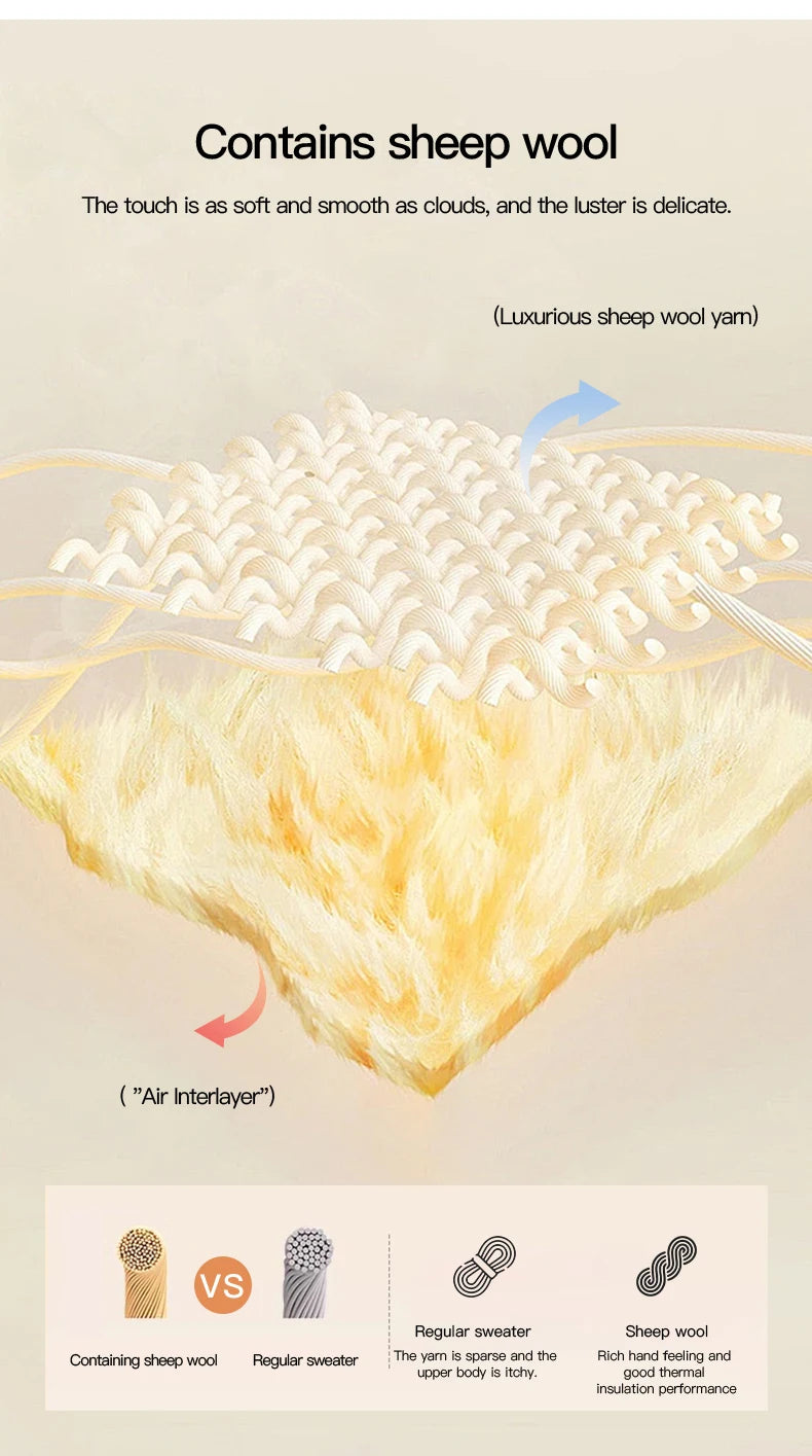 MISHOW Winter Knit Women's Cardigan 2025 New Little Fox Embroidered Sweater Retro Orange Loose Long-sleeved Tops MXE88Z2598