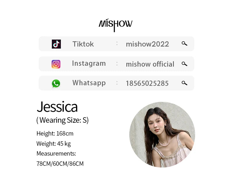 MISHOW Pink Striped Suspender Dress for Women 2025 Summer Sleeveless Irregular Front Dress Wave Mid Length Dresses MXD29L1930