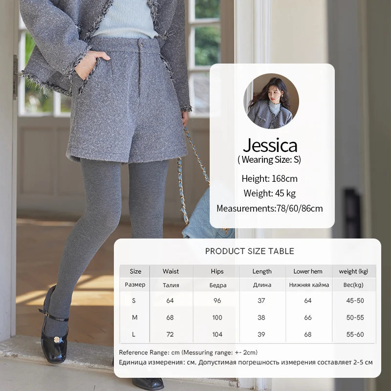 MISHOW Plaid Tweed Jackets Shorts Separately Women Korean Luxruy Gentle Single Breasted Jacket Solid Short Pants MXD35W0489