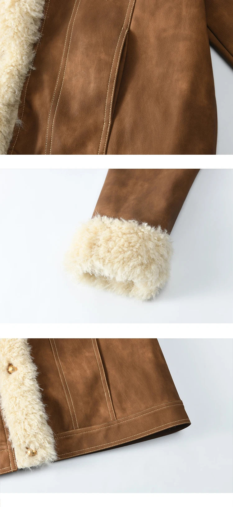 MISHOW Leather Fur Jacket Women Lamb Wool 2024 Winter Women Coat Fashion Soft Cotton Clip Thickened Spliced Jacket MXD56W0538