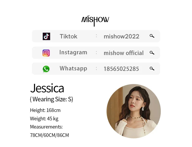 MISHOW Elastic Knitted T-shirts for Women Autumn 2025 Hanging Neck Strap Tees Pleated Waist Slim Long Sleeved Top MXE42T0720