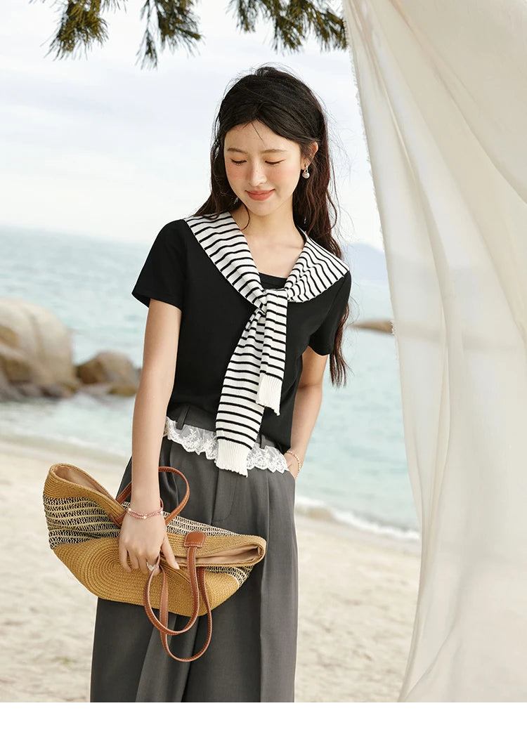 MISHOW Gray Suitable Pant Women 2025 Summer High Waist Retro Long Wide Leg Pants Woman Fashion Office Lady Trousers MXE32K0921