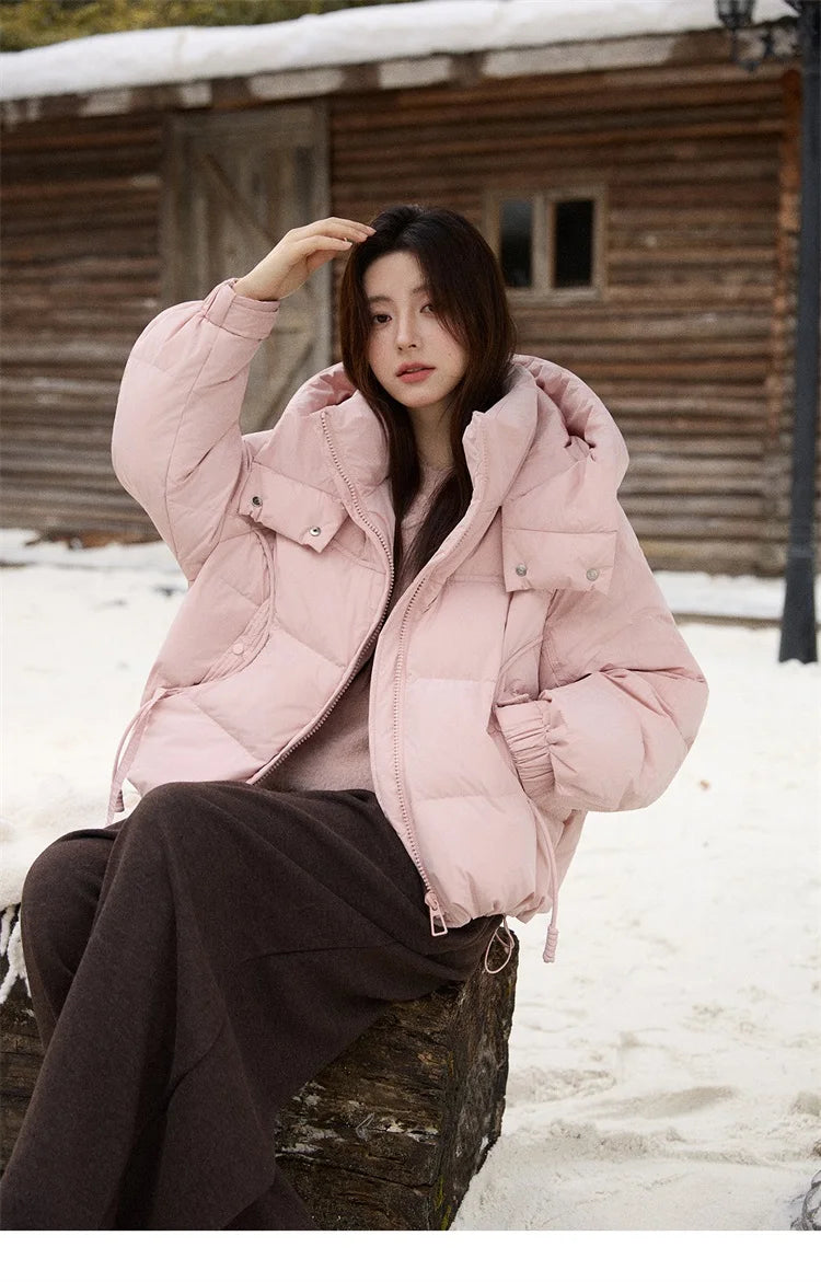 MISHOW Long Sleeve Sweaters 2025 Winter Elegant Loose Handmade Crochet Bowknot Sweater Women's Casual Knitted Top MXE87Z2679