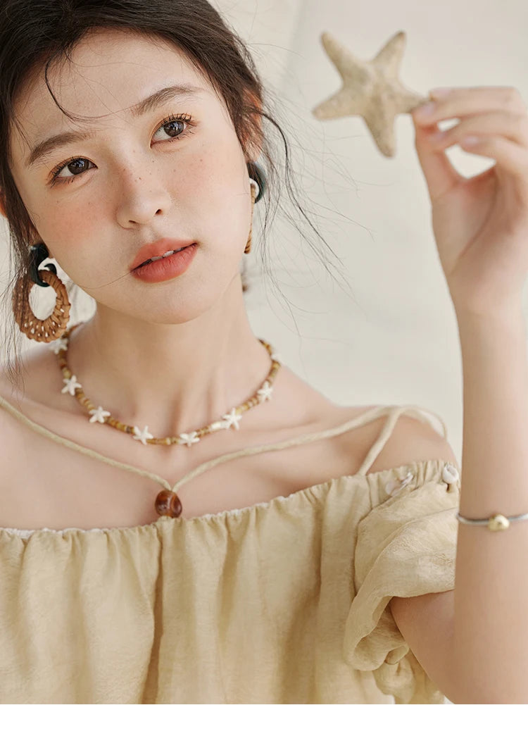 MISHOW French Summer Camisole Shirt Female 2025 New Solid Off-shoulder Short Sleeve Lace Tops Fashion Gentle Blouses MXE33X1755