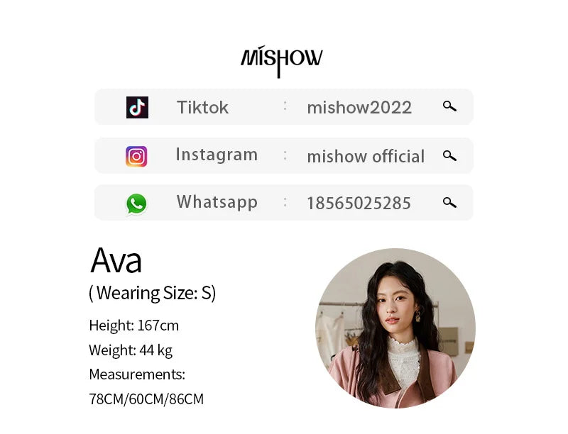 MISHOW Woman Jacket 2025 Autumn French Style Pink Coffee Suede Jacket Contrast Color Stand Collar Loose Short Coat MXE48W0851