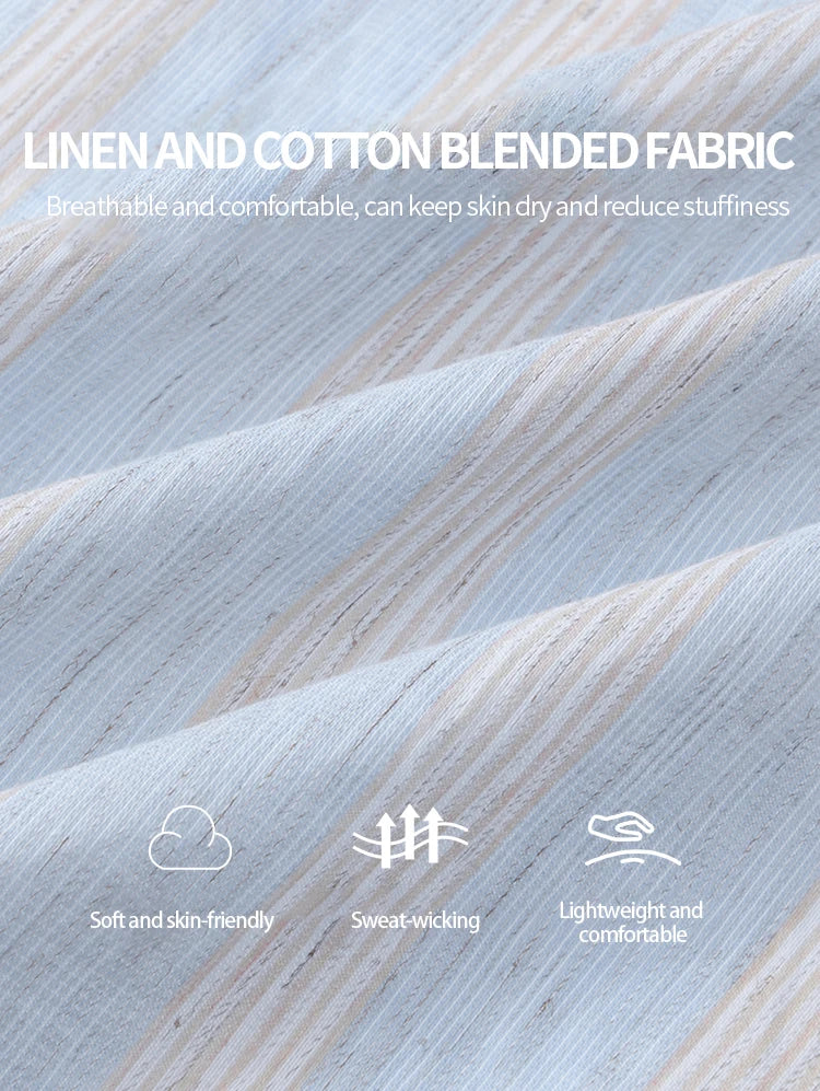 MISHOW Women's Short Sleeve Shirt 2025 Summer Ladies Turn-down Collar Button Shirt Casual Striped Top Female Clothing MXE38C2347