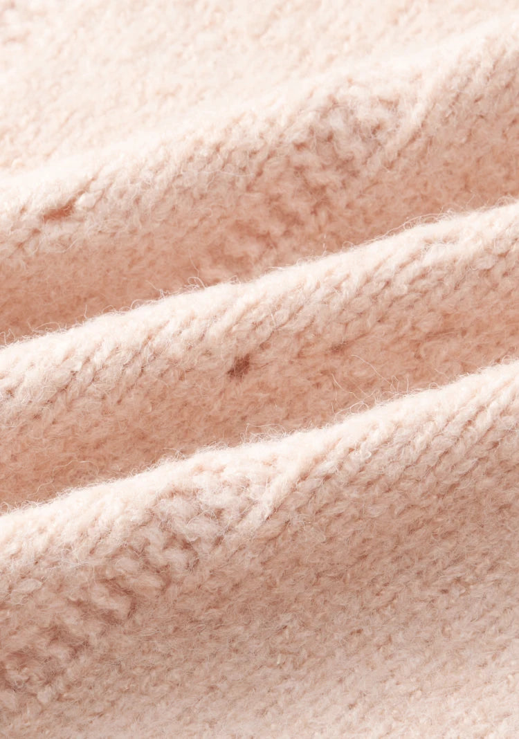 MISHOW Wool Blend Cardigan Pink Sweater 2024 Autumn Winter Women Clothes Sweet Top Knitted Sweater Outerwears MXD56Z1064