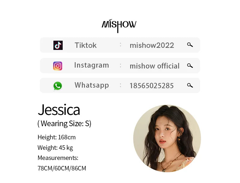 MISHOW V-neck Lace Up Patchwork Blouses for Woman 2025 Summer New Ladies Puff Sleeve Print Loose Top Female Clothing MXE38X1911