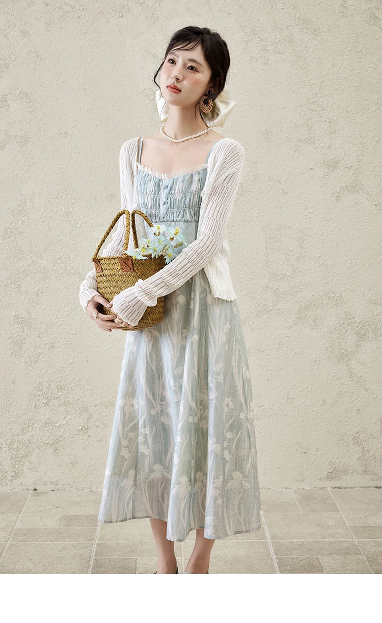 MISHOW Summer Casual Cardigan for Women 2025 New V-neck Long Sleeve Slim Knitted Cardigans Female Fashion White Tops MXE16Z1193