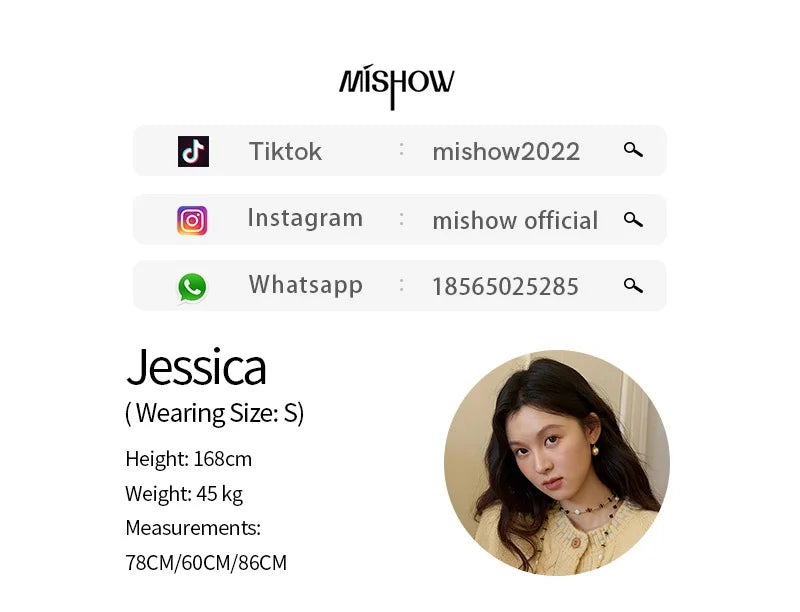 MISHOW Women's Cardigan 2025 Autumn Winter Yellow Cable Knit Cardigan Hand-Drawstring Design Commuter Short Jacket MXE47Z2566