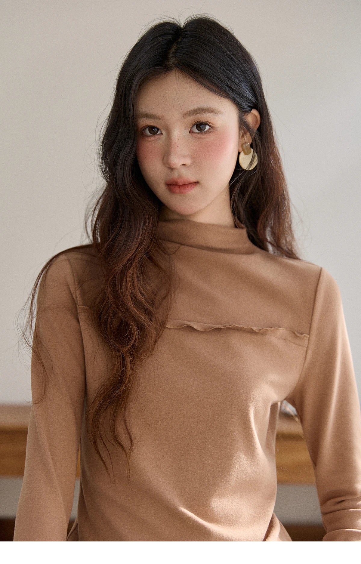 Mishow Multi-Color Thermal Turtleneck Top MXE91Z2784