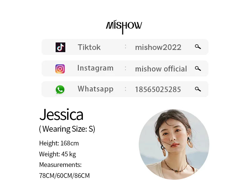 MISHOW Cotton Casual T-shirts Women New 2025 Short Sleeve V-neck Solid Versatile Shirt Female Fashion Basic Tops Lady MXE33T0519