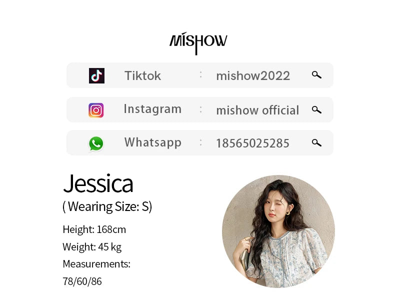 MISHOW High Waisted Denim Skirts for Women 2024 Summer New Fashion Simple Versatile Female Korean Style Chic Skirt MXD23B0366