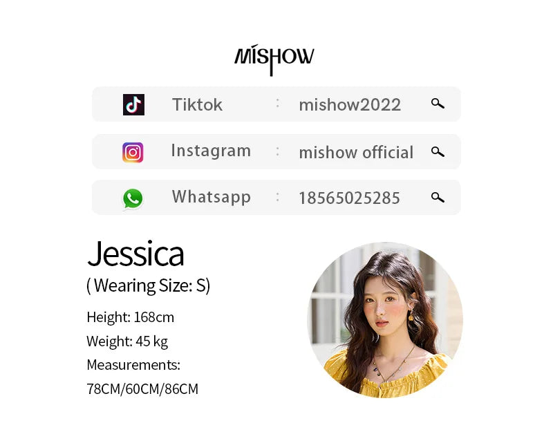 MISHOW Yellow Polka Dot One Shoulder Blouses for Women Summer 2025 Back Elastic Vintage 100 Cotton Top Lace-up Blouse MXE35X1840