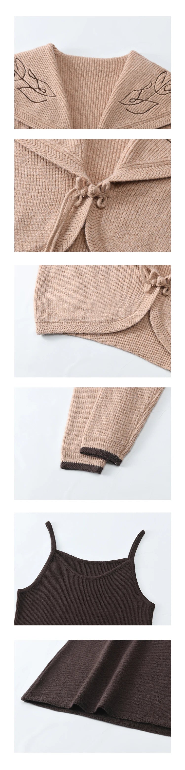 Mishow Arctic Knitted Cardigan & Strap Dress Set MXD42L2016