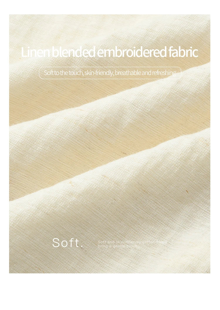 MISHOW Fashion Flower Embroidery Dress for Women Summer 2025 New Square Neck Lace Up Puff Sleeve Large Swing Dresses MXE37L2315